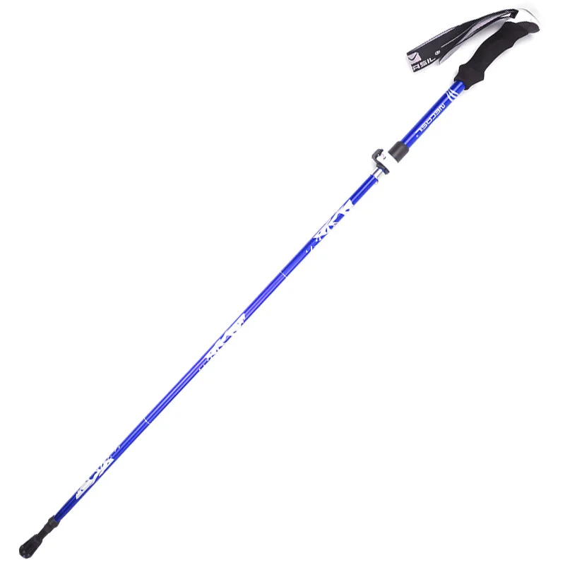 Trekking poles foldable adjustable aluminum alloy hiking sticks for sale