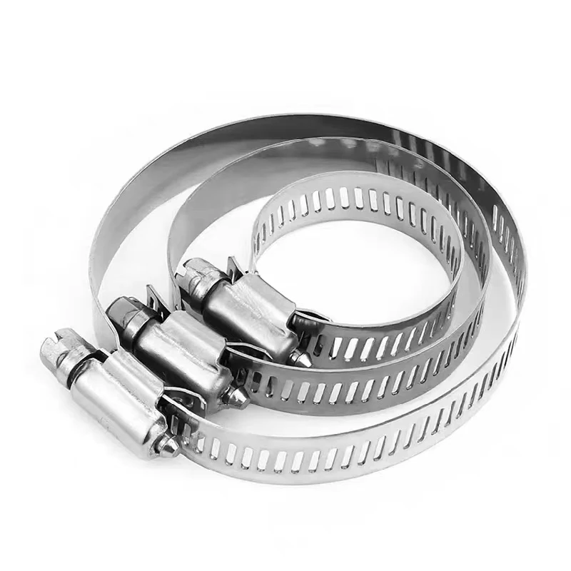 Hose clamp custom sizes types american of hose clip hydraulic heavy duty stainless steel hose clamp