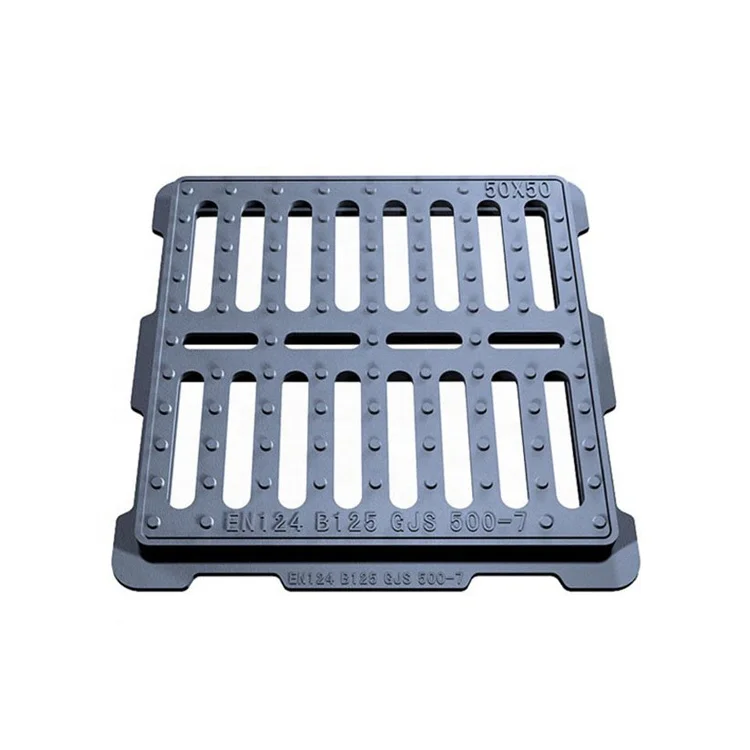 DI Customizable D400 Drain Grating Ductile Iron Casting Manhole Water Gully Grating