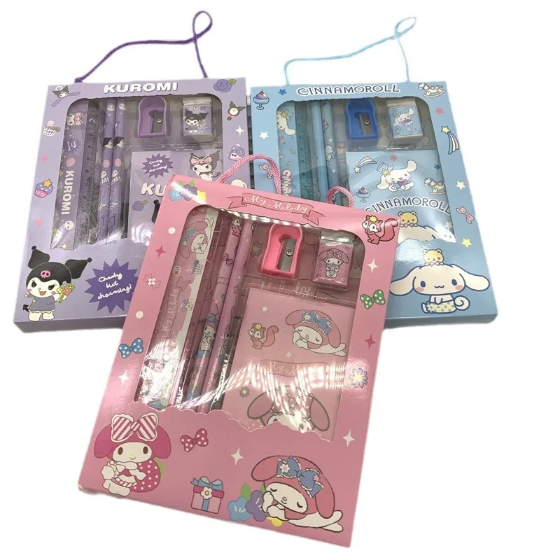 Hot Selling Lovely Stationery Pencil Set Blister Card For School And Office With Eraser And Sharpener Custom Logo Gift For Kid