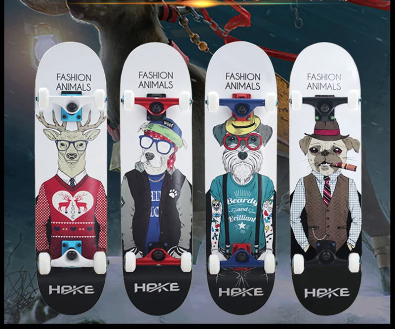 
Professional Skateboard Double Warping Slide Teenagers Fashionable Skate Board Skating Board for Boys Girls 