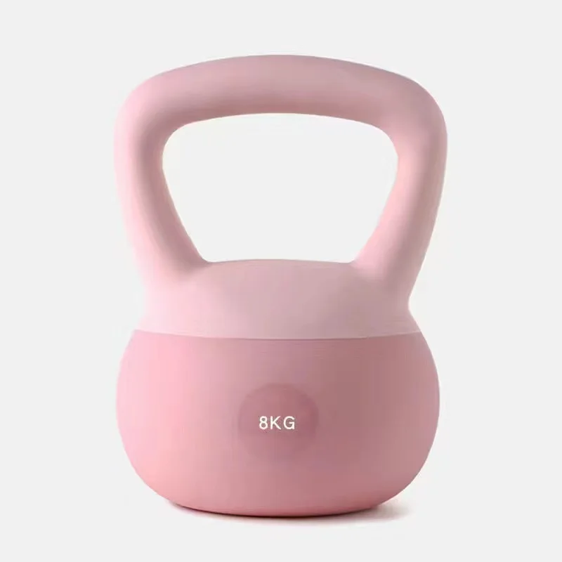 High Quality Wholesale Soft Fitness Kettlebell Personalizadas Equipment PVC Steel Sand Kettlebell