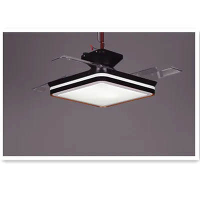 Потолочный вентилятор, экономный домашний декоративный Невидимый потолочный вентилятор квадратной формы с выдвижным лезвием для интерьера