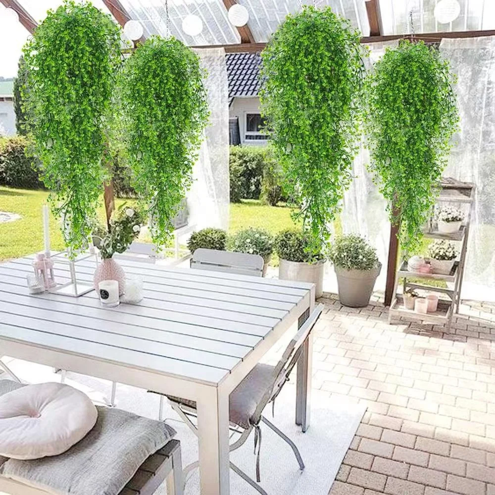 1Pcs 80CM Artificial Plants Vine Hanging Leaves Vines for Home Room Decor Garden Wedding Decoration Outdoor Decor Fake-Plant