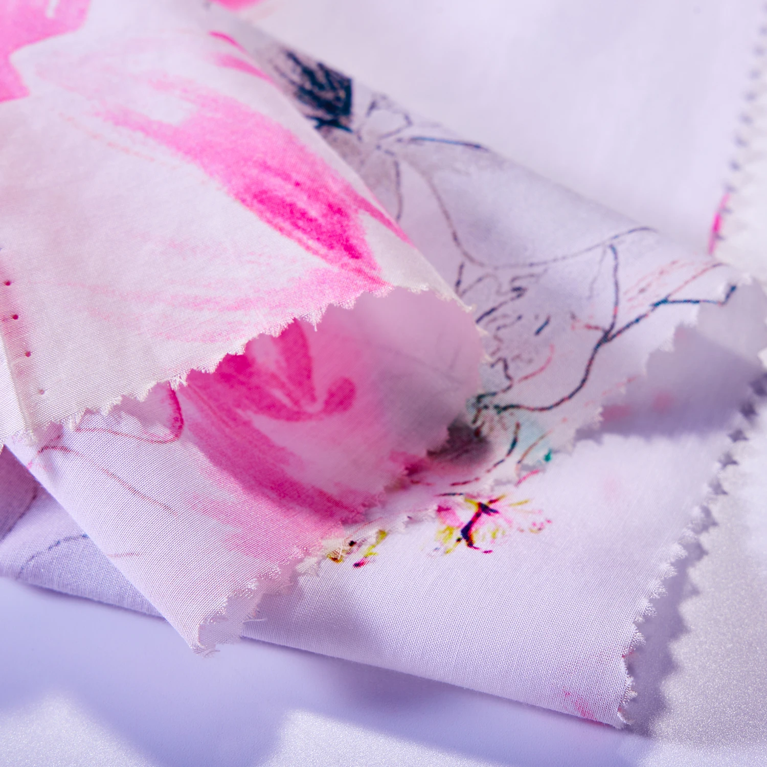 Buy Oeko 100 PDF 9 To 19mm 135cm Plain Dyed Silk Cotton Voile Ice Silk Skin care Natural Fabric Digital For Ladies Garment