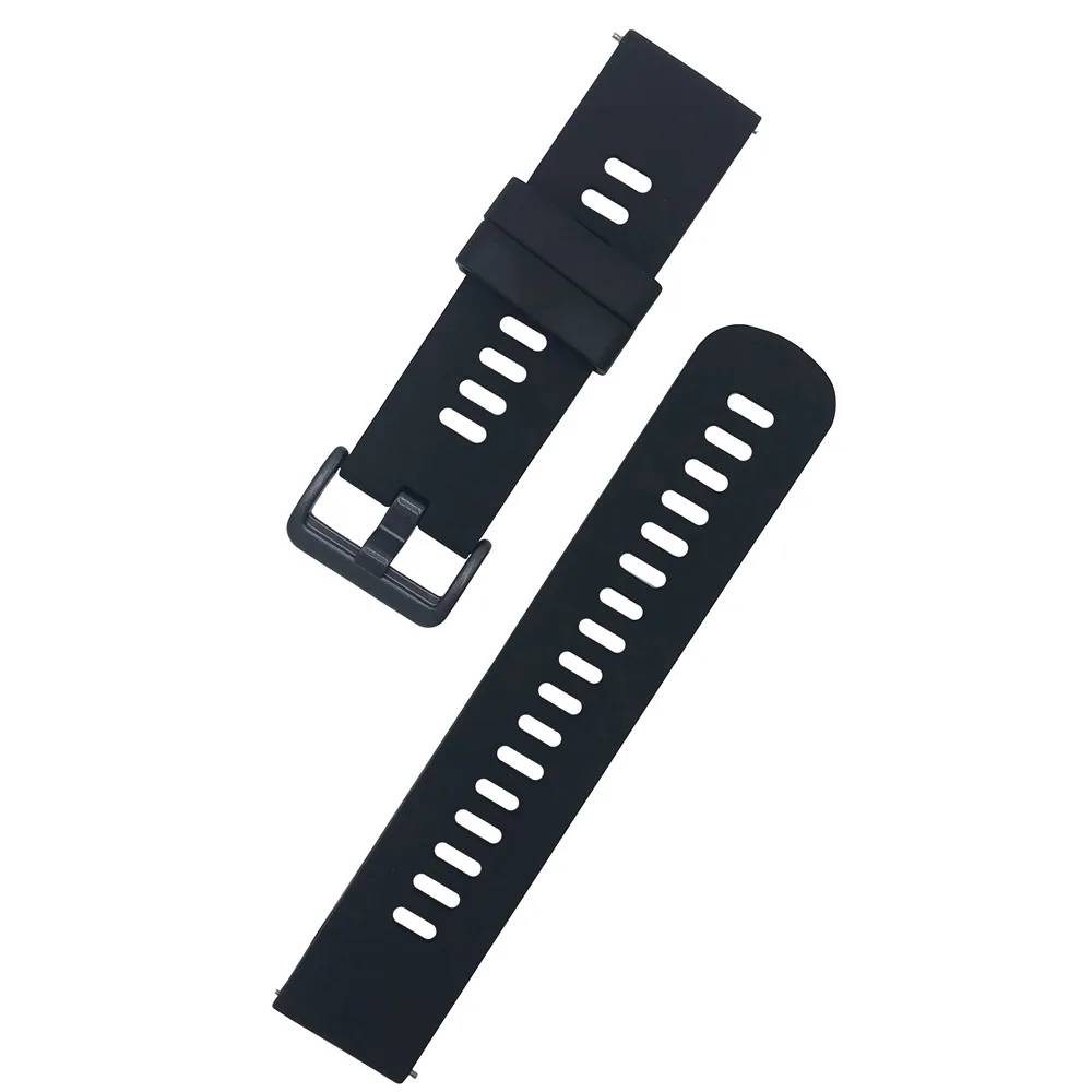 Классический силиконовый сменный ремешок для часов 20 мм 22 Samsung Huawei Amazfit Haylou Mibro и Garmin