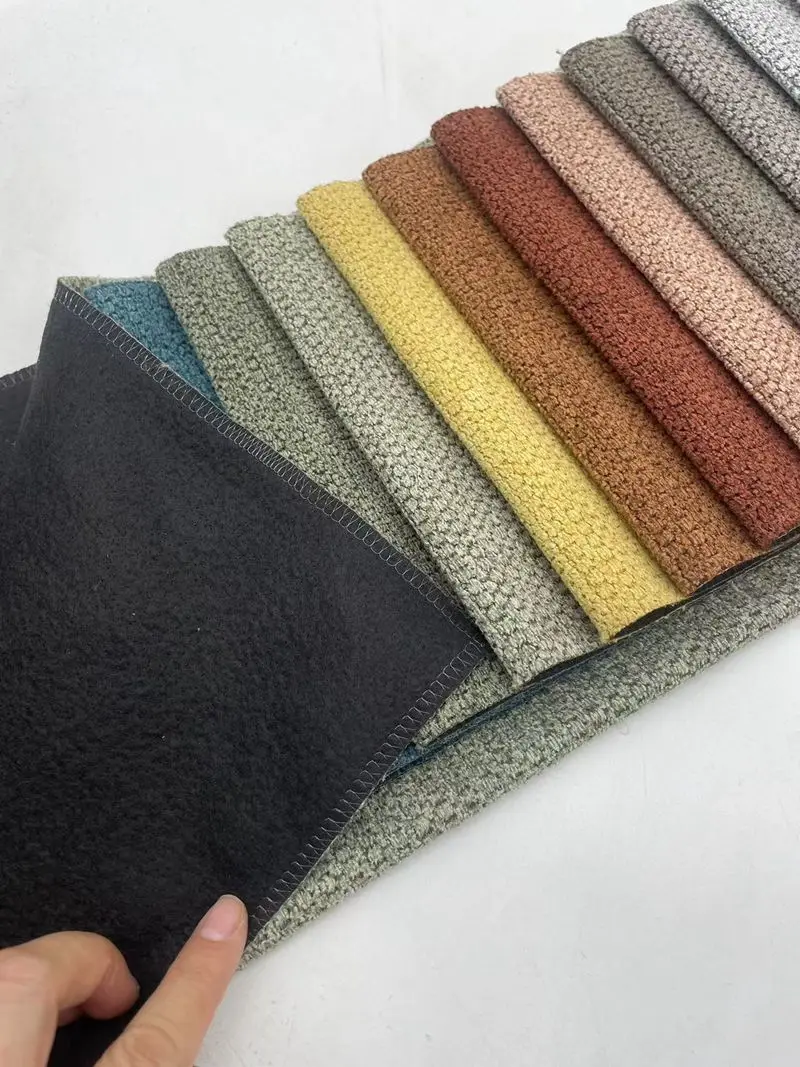 low moq Professional excellent  new t Low moq yarn dyed coated linen cotton sofa fabric