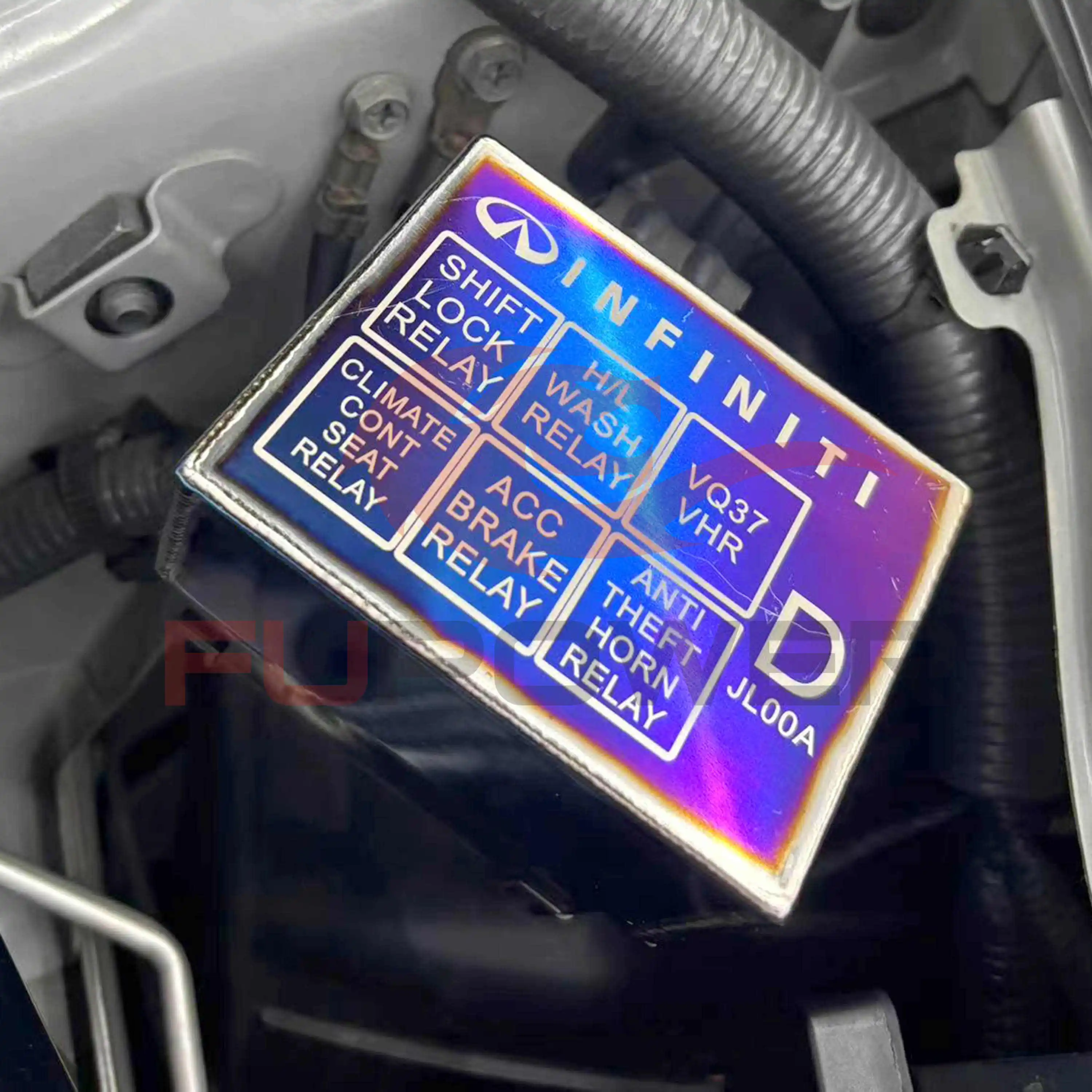 Титановый блок предохранителей 350Z 370z G35 G37 q40 q60 VQ37VHR VQ35HR