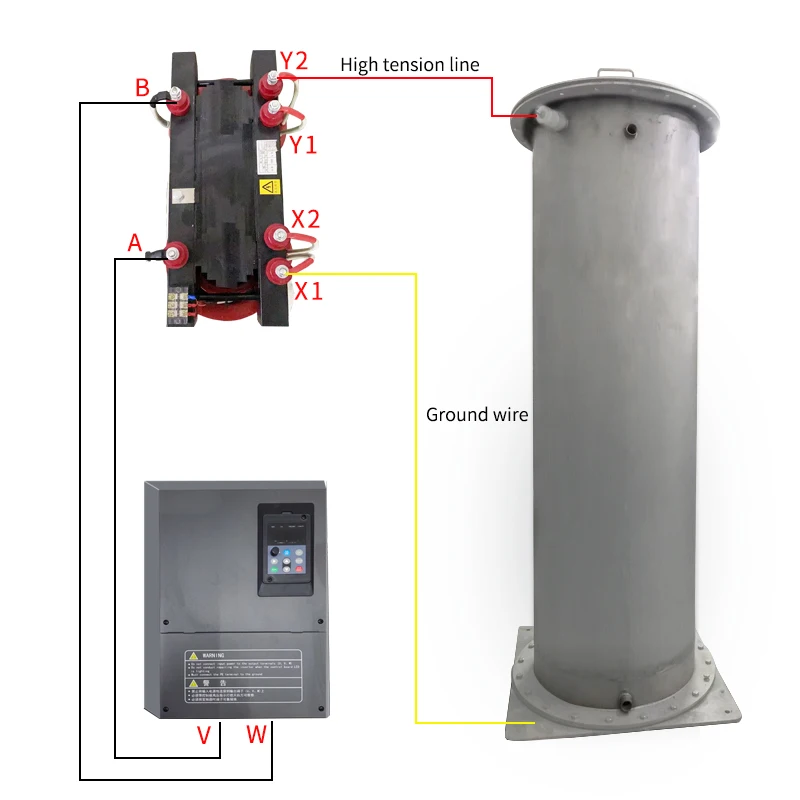 1000g/hr Industrial Water Treatment Ozone Generator for water Adjustable Quartz Ozone Corona discharge ozone generator