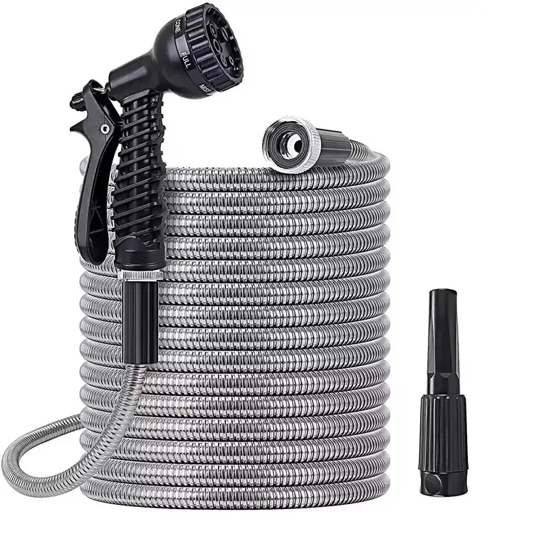 Садовый шланг из нержавеющей стали 304, 50/75/футов