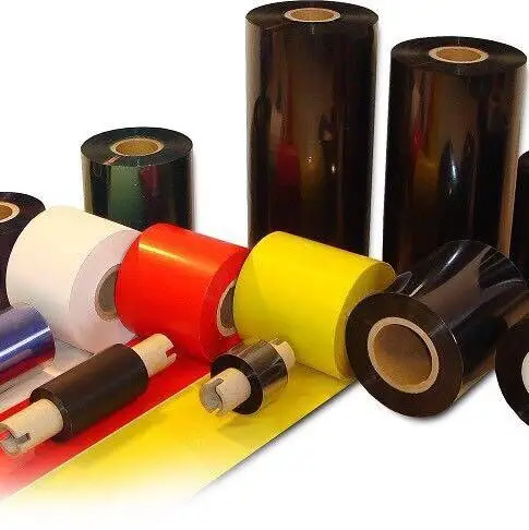 high quality 110mm * 75m ttr thermal transfer wax resin ribbon used for datacard impresora