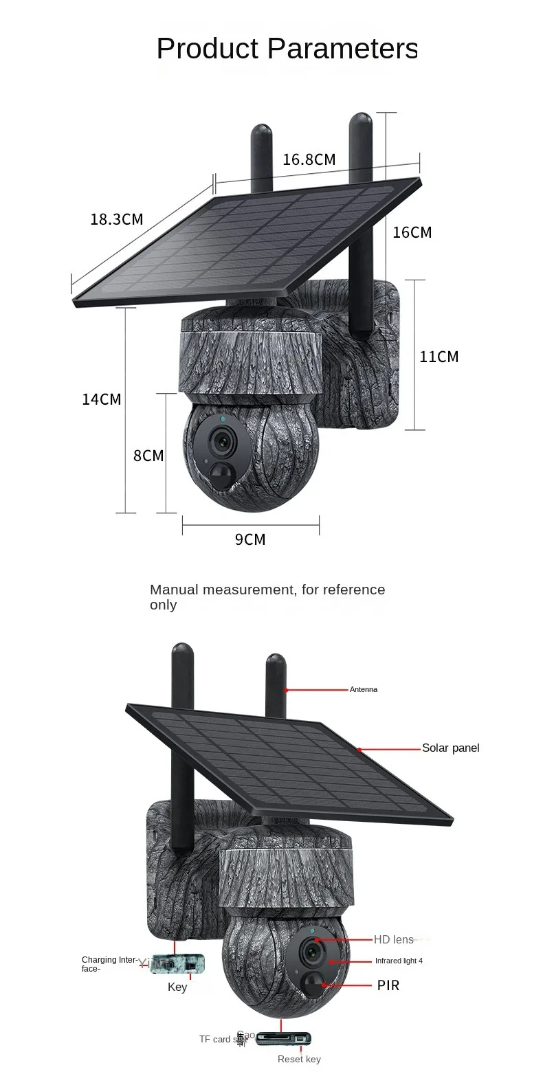 Солнечная камера CCTV 4G с Sim-картой