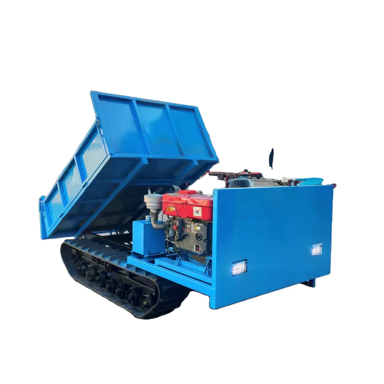 4Tons Cargo Truck Crawler Hydraulic Crawler Tracked Dumper for Farm and Garden Use