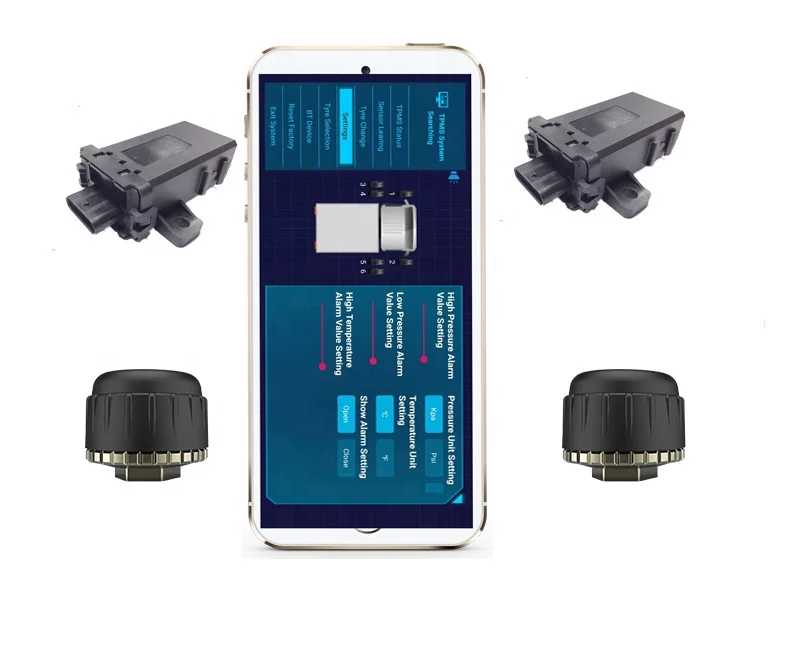 22 wheel Smart Android phone internaltruck bus tpms wireless tire pressure monitoring system