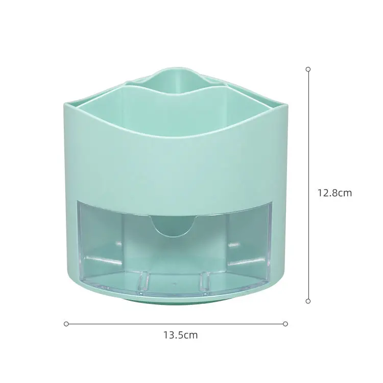 2023 New Product Multifunctional plastic desktop storage box desk storage rotating pen holder