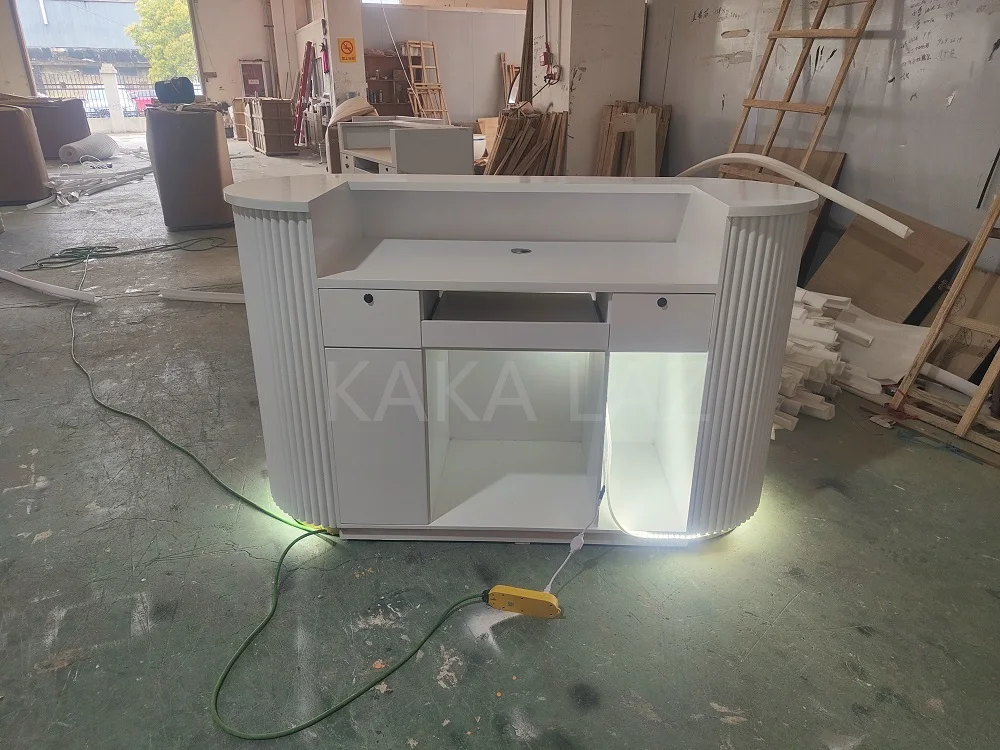 Beauty salon reception desk Beauty salon reception desk Salon nail shop hot sales front desk