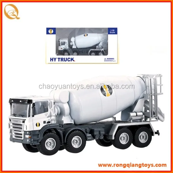 1:50 Sliding Diecast Cement Mixer Truck Toy