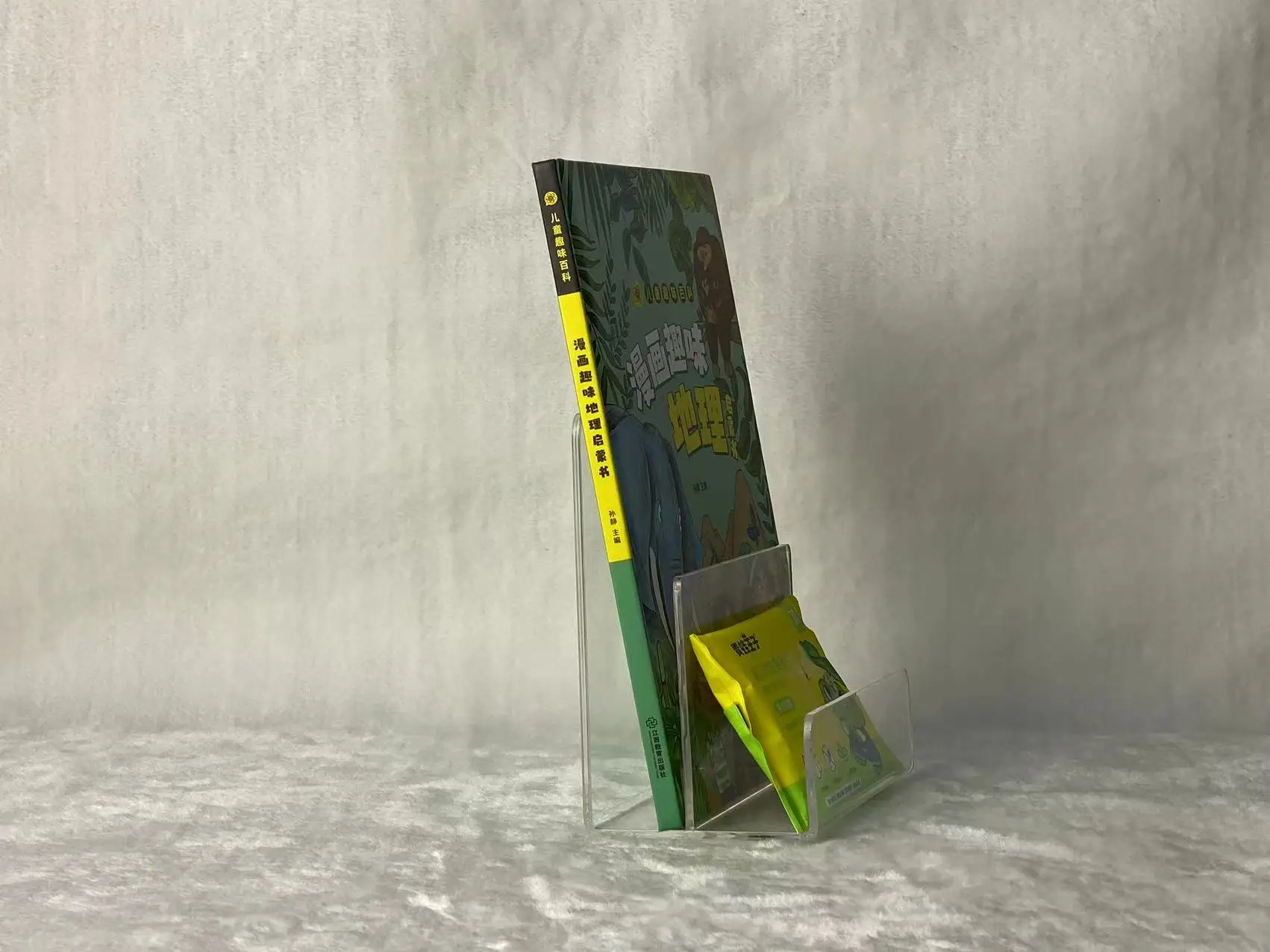 Прозрачная акриловая настольная подставка из плексигласа книжная полка размера A4 для розничной витрины или настольного использования