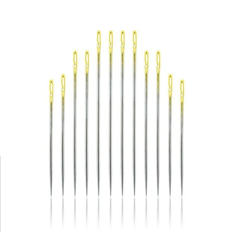 Высококачественные бытовые ручные иглы модные 12 шт. набор самонарезных игл для вышивания Ручное шитье