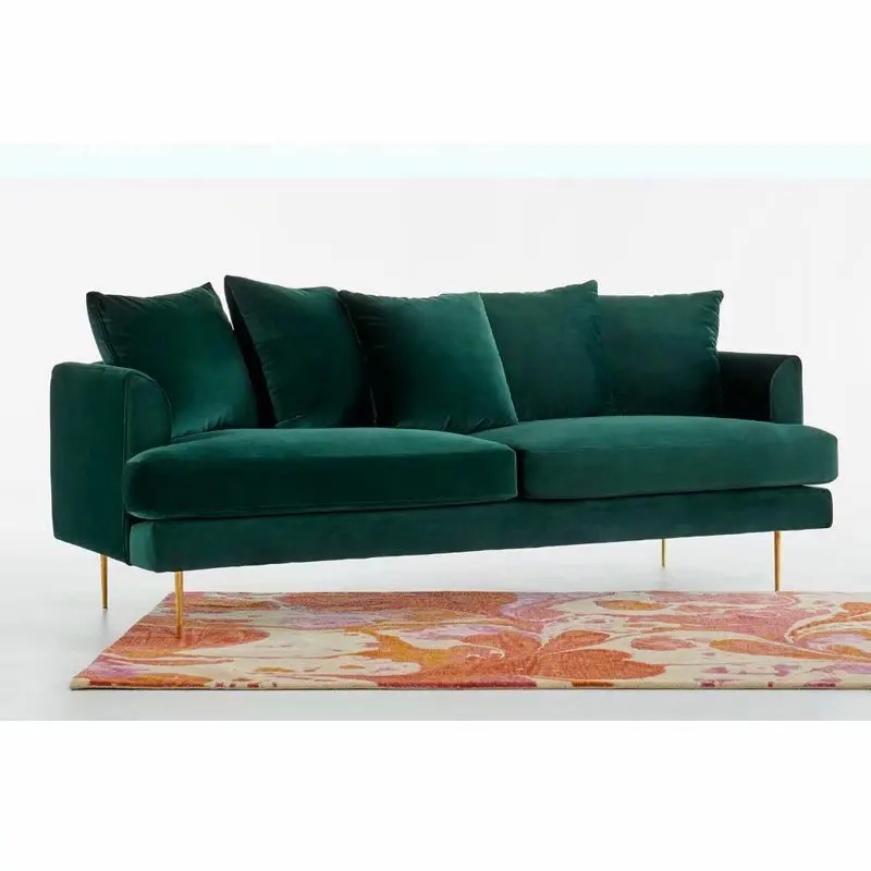 Custom furniture European and American fashionable sitting room 3 person sofa can disassemble wash