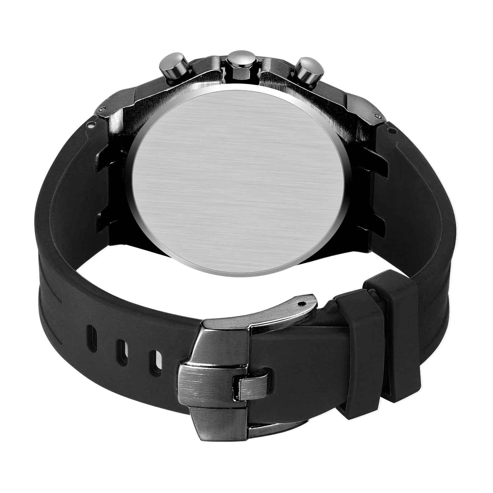 Top Brand Men Luxury Rubber Sport Waterproof Watches Business China/Japan movement Wrist Watch Reloj de hombre