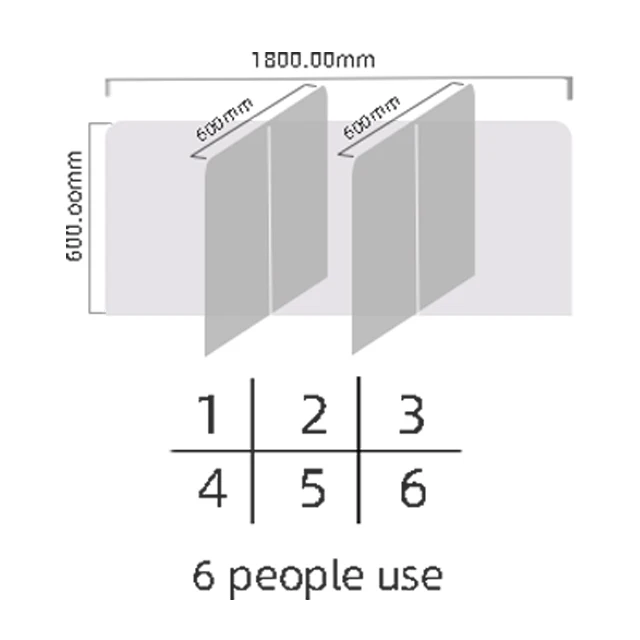 OEM desk shield acrylic dividers  acrylic folding sneeze guard barrier foldable desktop shields