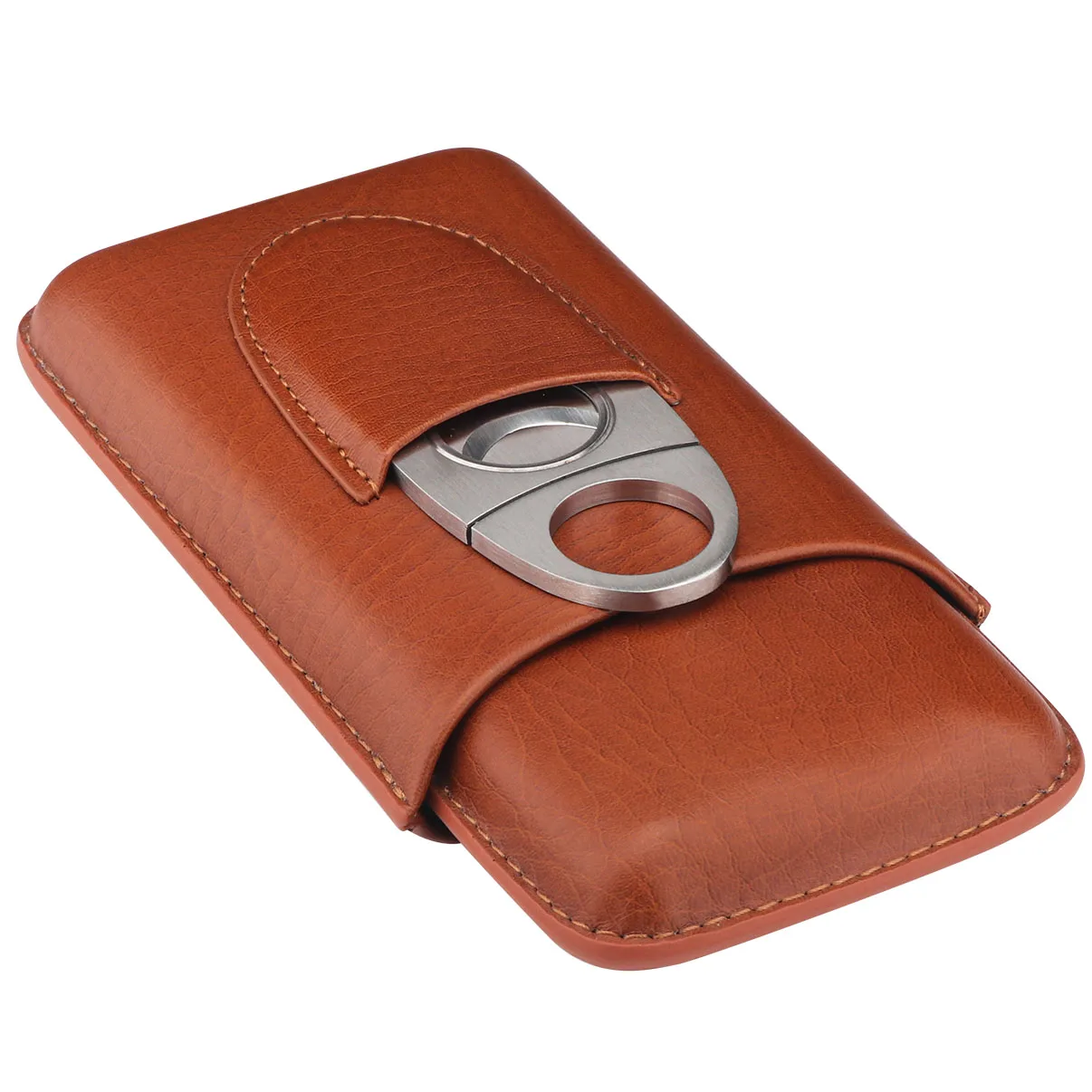 Xifei Wholesale Luxury Portable 3 Tube Humidor Cigar Travel Humidor Custom Logo