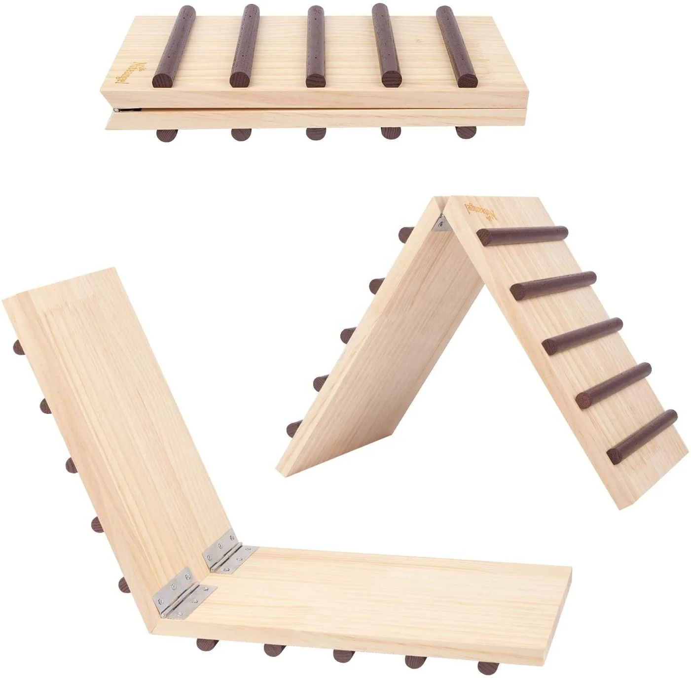 Wooden cage bridge for rabbit guinea pigs and chinchilla hamster toys Natural bridge for small pets