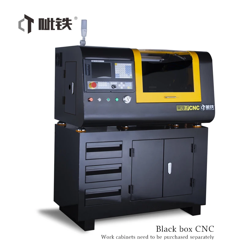 Box CNC Lathe Factory Sale Flat Bed Lathe Cnc Machine Torno Cnc High Precision Mini Lathe Black New Product 2020 Single Provided