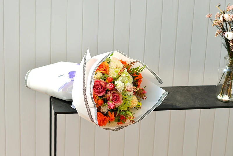 Shinewrap 2020 New Popular Matt Nylon Lace  Flower Wrapping Paper florist waterproof paper Packaging