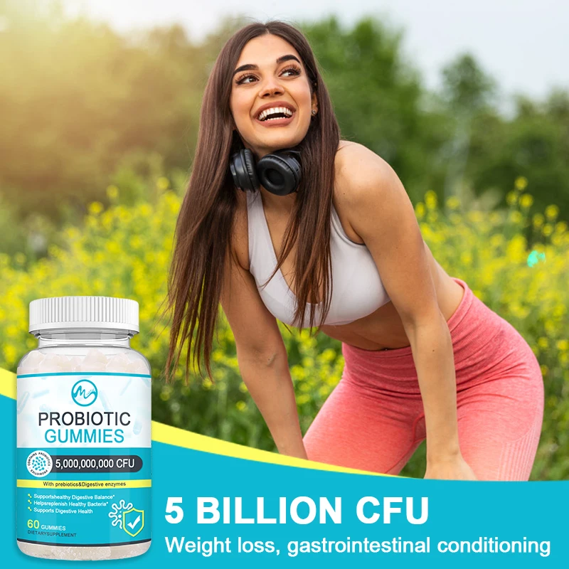 Minch пробиотические жевательные резинки ежедневная Иммунная поддержка пищеварительная Жевательная пищевая добавка 5 миллиардов Куфу продукты для потери веса для взрослых 60 шт.