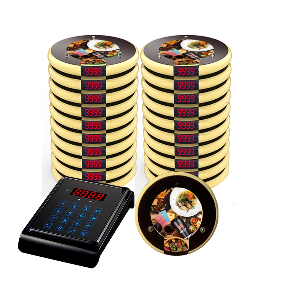 Artom luxury buzzer Wireless call equipment touched system pager with waterproof logo for fast food restaurant coffee shop