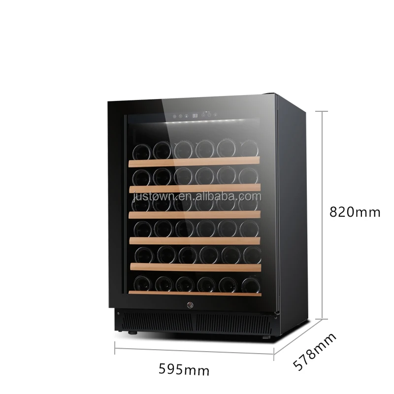 Vertical Modern New System  Led Double Door Wine And Beverage Coolers With No Noise
