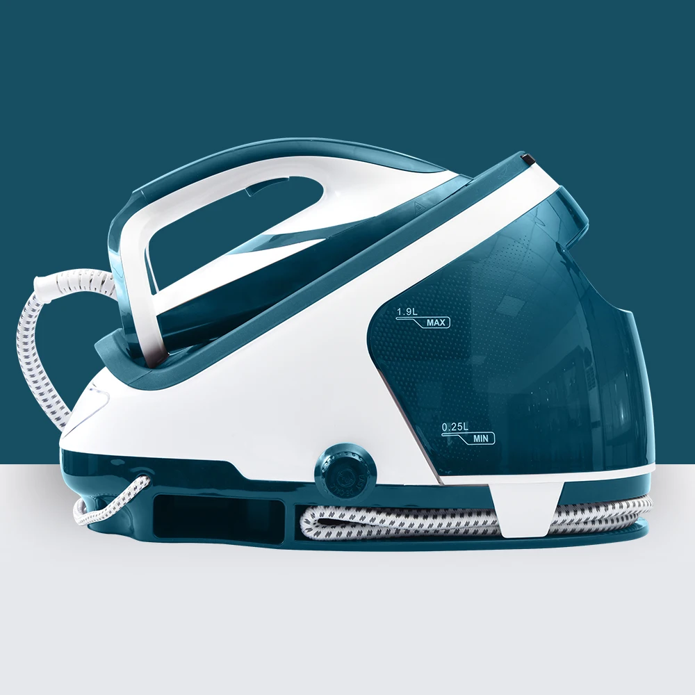 High-power ECO 7.0 bar high performance portable handheld garment steam generator and station iron with boiler