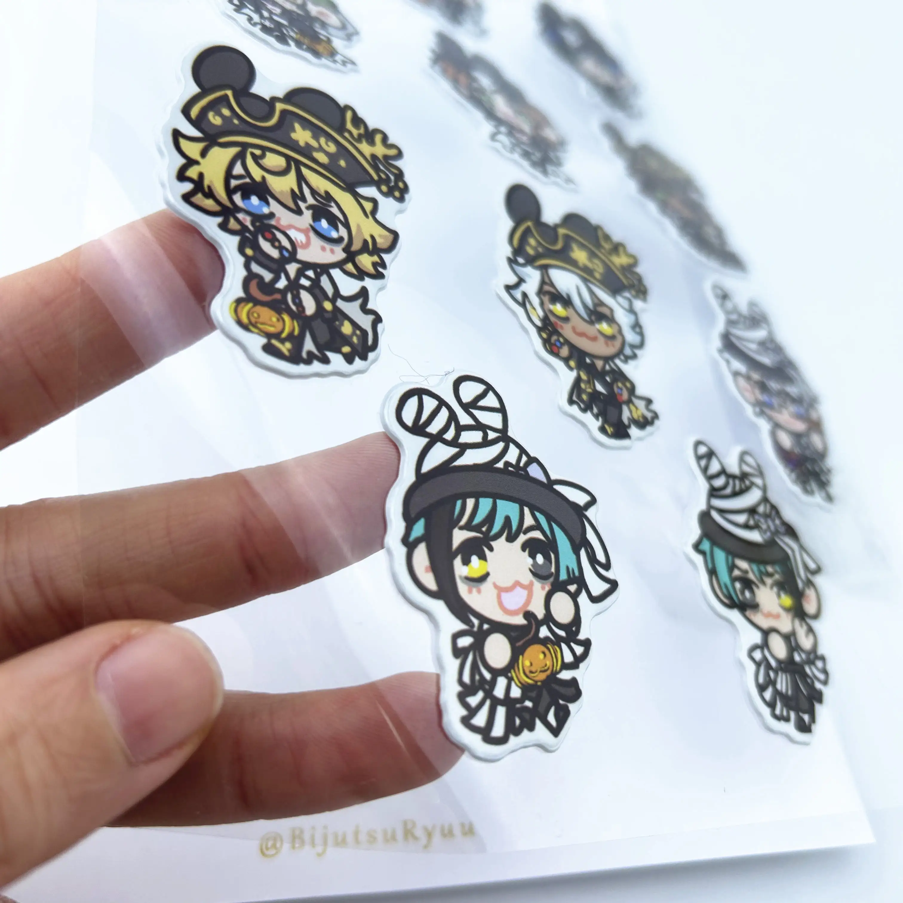 Custom design cute princess puffy stickers for kids 3D mouse cartoon puffy stickers sheet