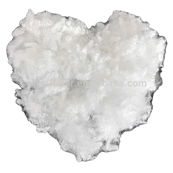 GRS Hollow conjugated staples fiber polyest recycled HCS 7D*64MM polyester staple fiber for filling pillows