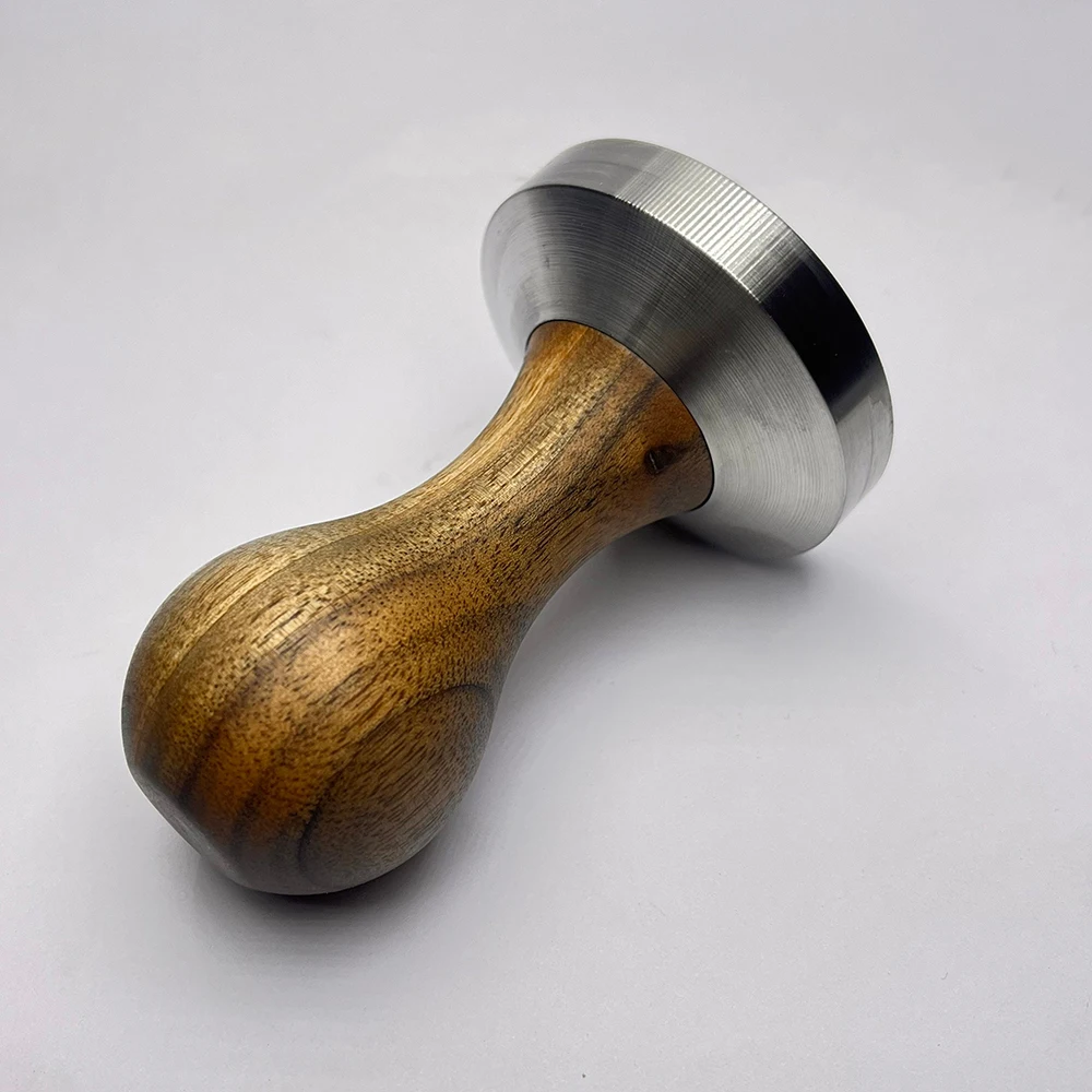 Wholesale Espresso Coffee Tamper With Tamped Stainless Steel Base Wood Handle Coffee Maker Accessories