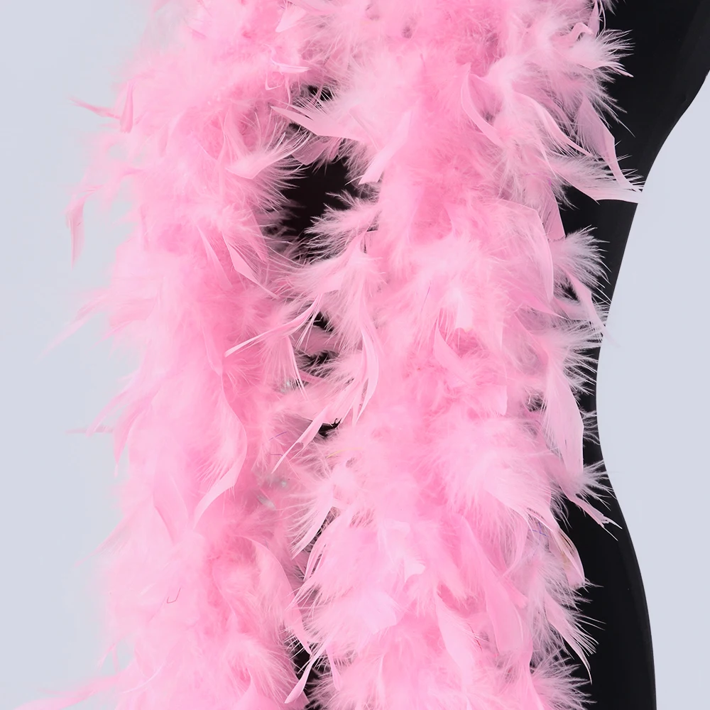 2 Meters 60g Factory Wholesale Turkey Feather Boa Wedding Party Carnival Decoration