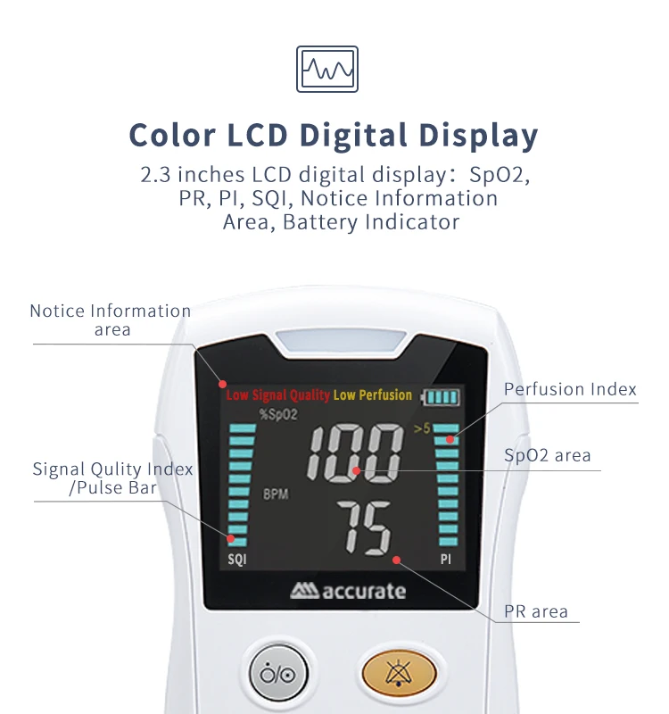 Portable good Price accurate Digital Rechargeable Spo2 Handheld Pulse Oximeter Fingertip Pulse Oximeter