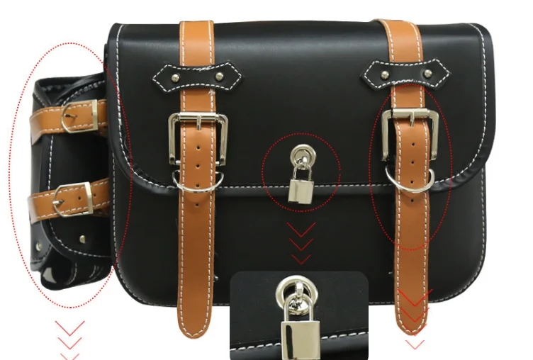 motorcycle side bag for men 2022 hot sale saddle bag storage