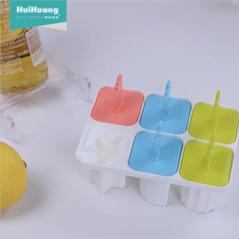 
Huihuang Shantou manufacturer food grade 8 pcs 1 set DIY tool ice cream mold ice pop mold plastic mold for ice cream 