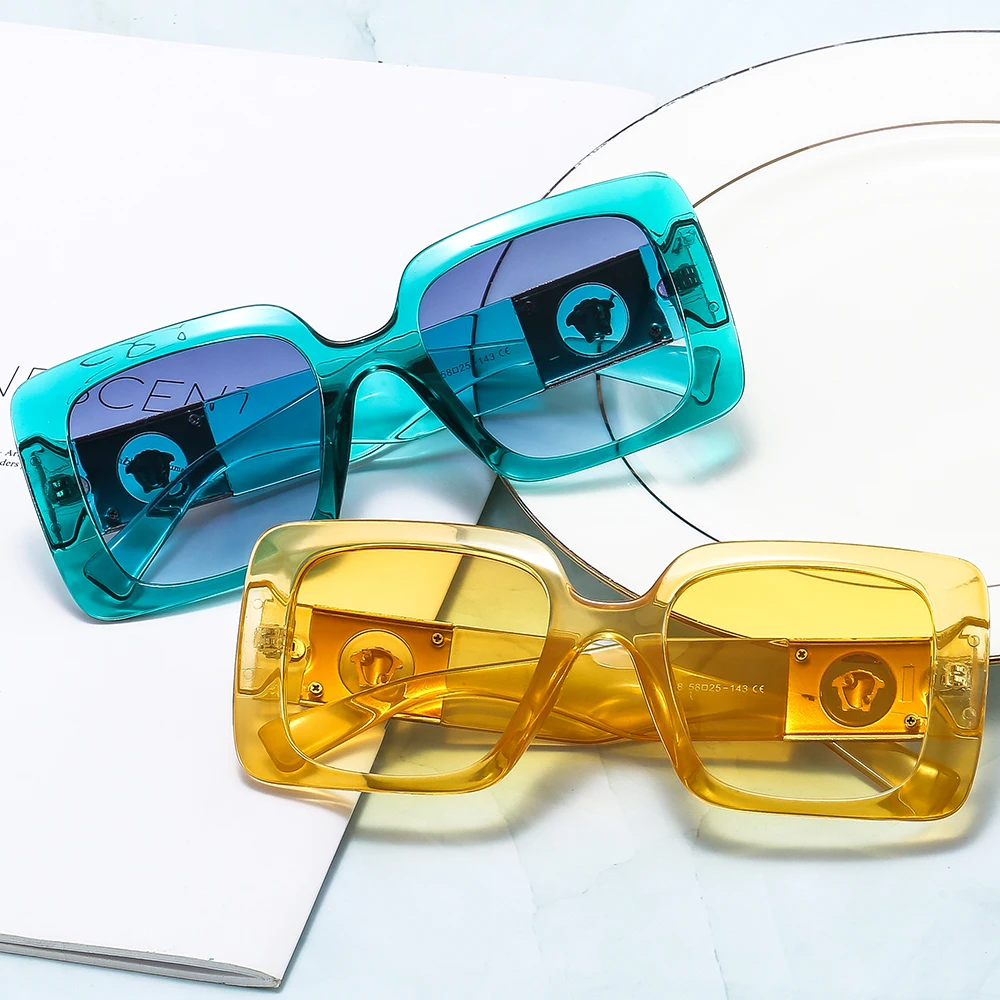 KL918 Ultra-violet proof Squared Lens Men Women multi-color Sunglasses