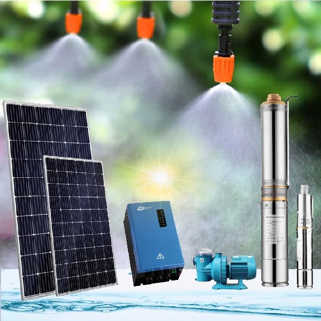 Factory direct solar dc pump complete borehole solar water submersible pumps 110v 1.5hp