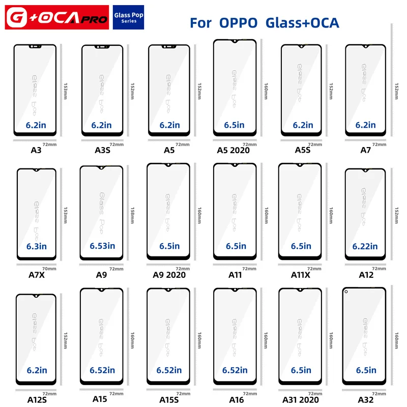 OCA стекло для iPhone оптом Переднее мобильного телефона с