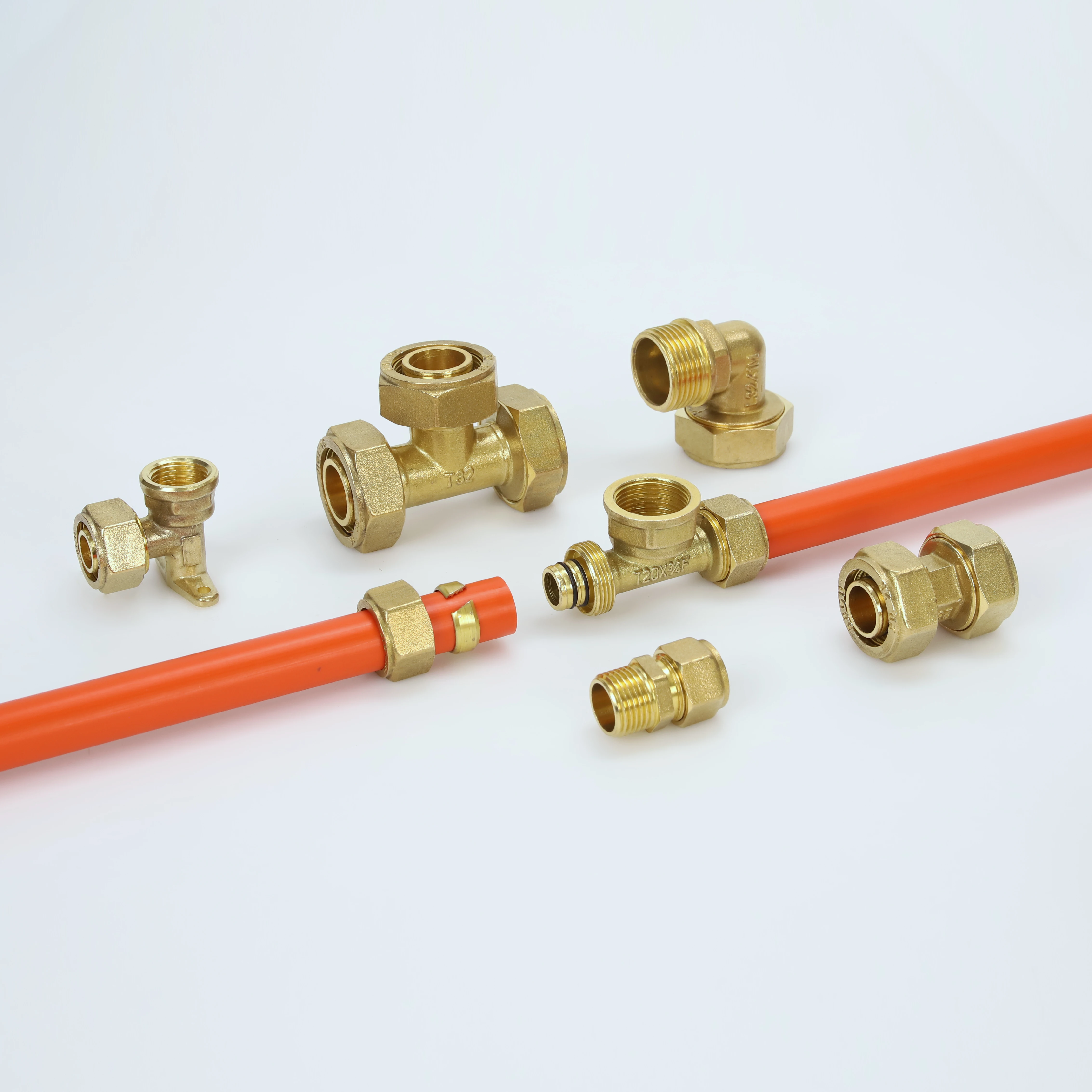 N Fitting Pex Pipe Brass Made in China Pvc Hexagon OEM Pvc Female Adaptor Solid Pipe Coupling Forged 3 Years Support ISO9001 6in
