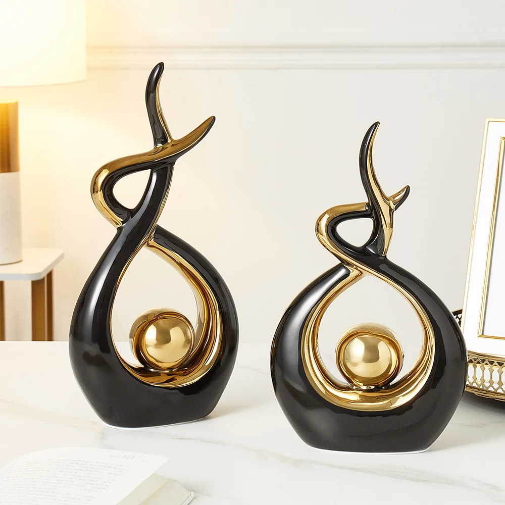 Minimalist Balls Luxury Modern Christmas Abstract Art Ceramic Figurine Home Decor Other Nordic Home Decor Ceramic Decoration