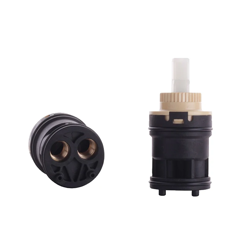 High Foot Valve Flat Foot Quick Connect Valve Ceramic Valve Core Kitchen Basin Shower Faucet Cold Hot Mixed Water Universal