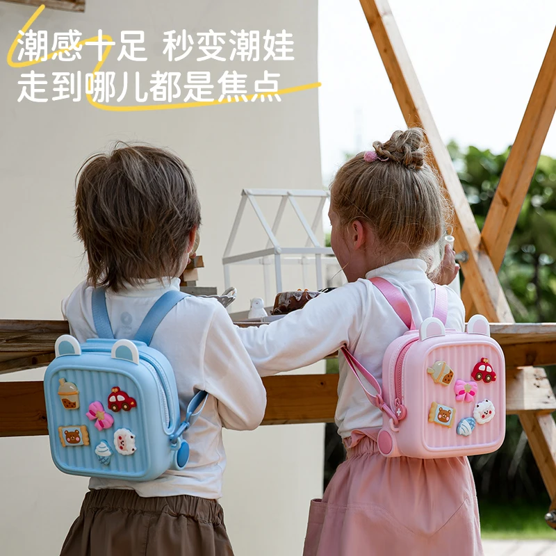 Милый рюкзак KAMIDA для детей, Детский подарок, мини-рюкзак из EVA, Водонепроницаемый Экологичный рюкзак для творчества для детей, Мультяшные сумки для малышей «сделай сам»