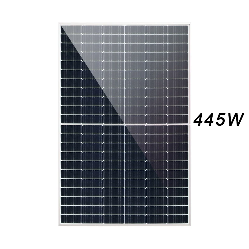 Flow Packing Machine 450w Full Black Bifacial Solar Panel 530w 540w 550w Double Glass