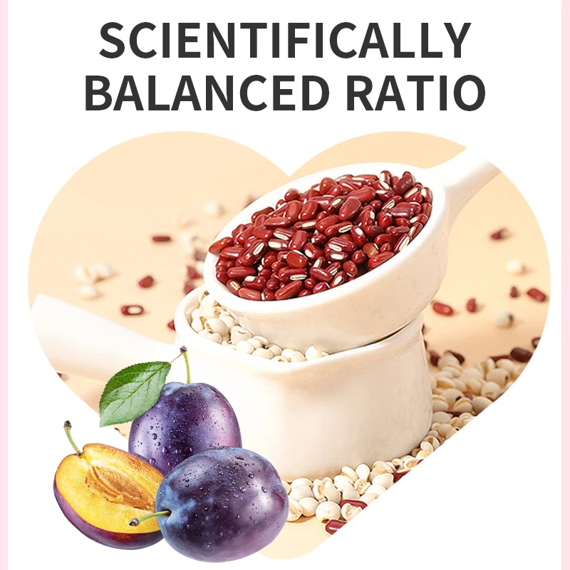 OEM/ODM Red Bean Coix Seed and Prune Drink Customizable Prebiotic Prune Concentrate Weight Drink Box Packaging for Customization